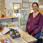 Photo représentant l'atelier chez Tom et Marie à Dourdan sur les huiles essentielles et les hydrolats.
